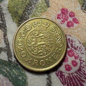 Denmark 20 Kroner 1994 Queen Margrethe II Circulated World Coin